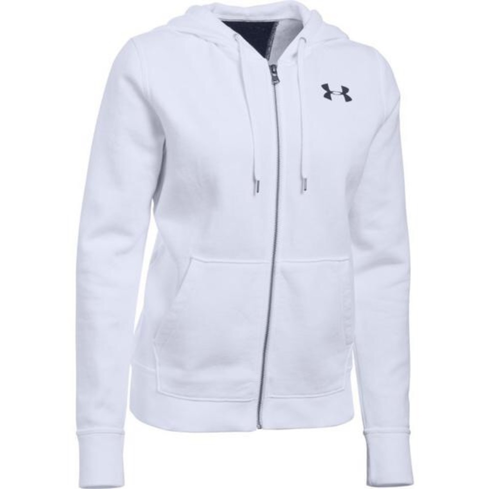 White Under Armour Fleece Zip up